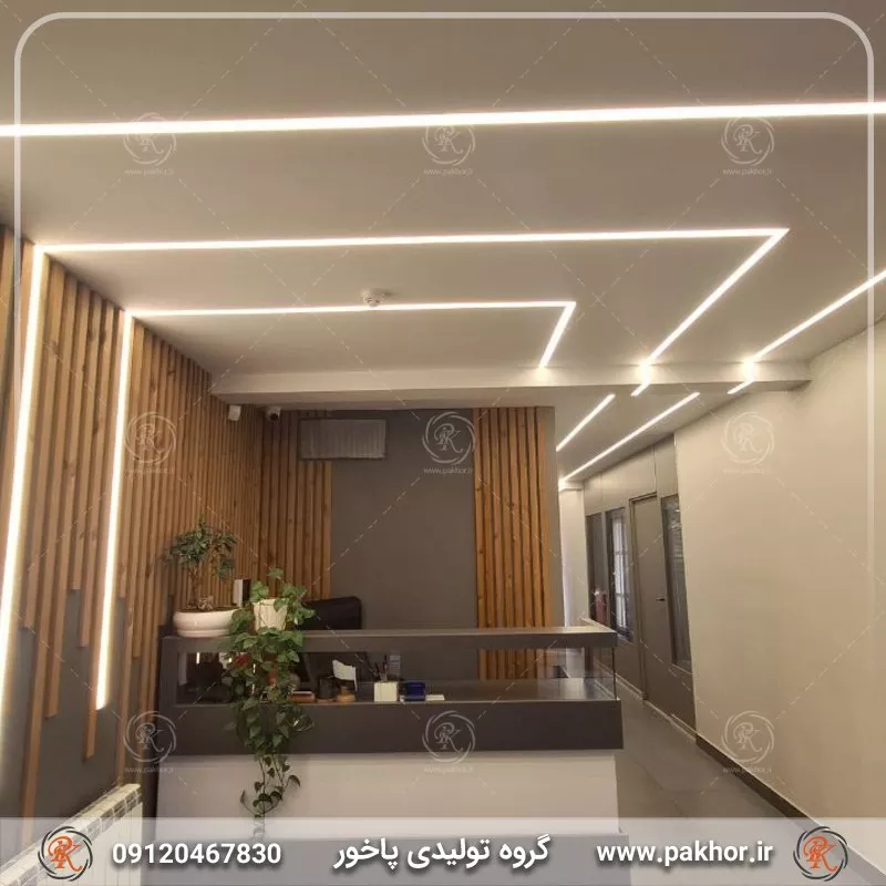 آموزش نصب آسان پروفیل لاین نوری در منزل
