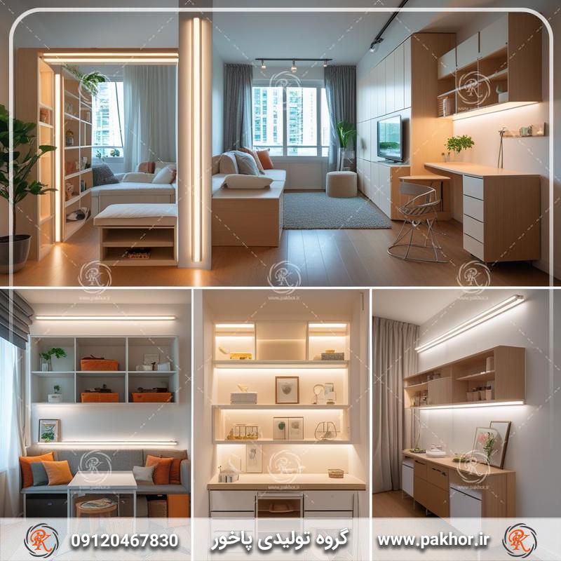 چطور آپارتمان کوچک را با پروفیل لاین نوری تجهیز کنیم؟