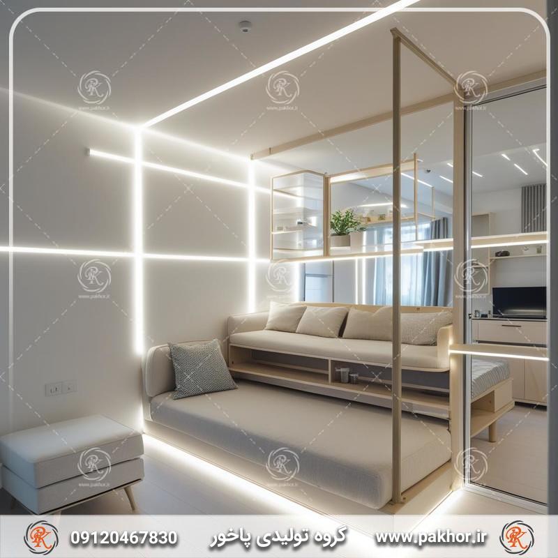 چطور آپارتمان کوچک را با پروفیل لاین نوری تجهیز کنیم؟