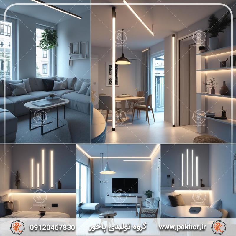 چطور آپارتمان کوچک را با پروفیل لاین نوری تجهیز کنیم؟
