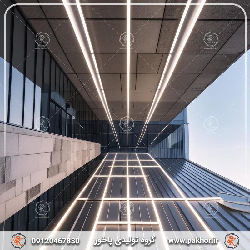 تجربه مدرنیته کردن ساختمان با پروفیل های نور خطی