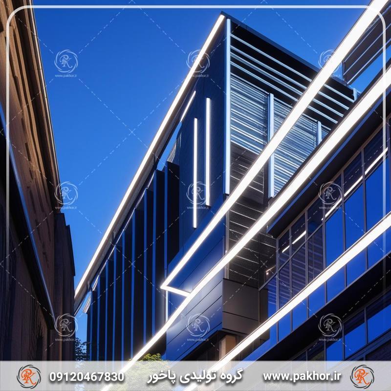 تجربه مدرنیته کردن ساختمان با پروفیل های نور خطی