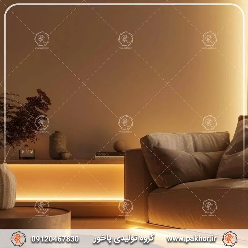 دنج ترین زاویه نصب لاین نوری روی دیوار اتاق