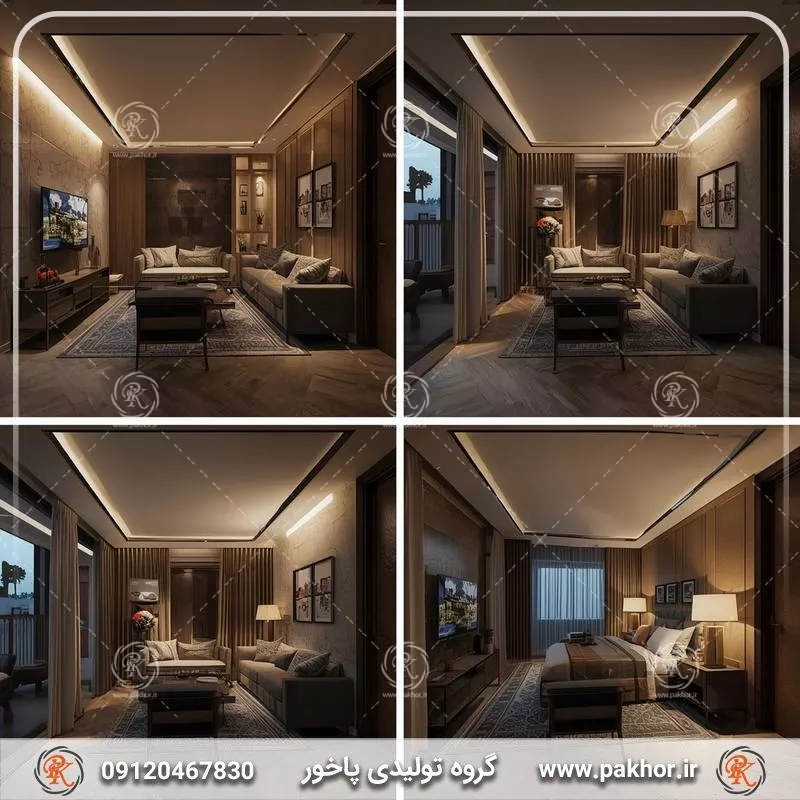 نکات نصب نور خطی در گوشه ها و شکست های سقف