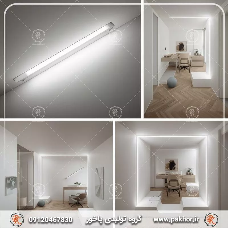 نکات نصب نور خطی در گوشه ها و شکست های سقف