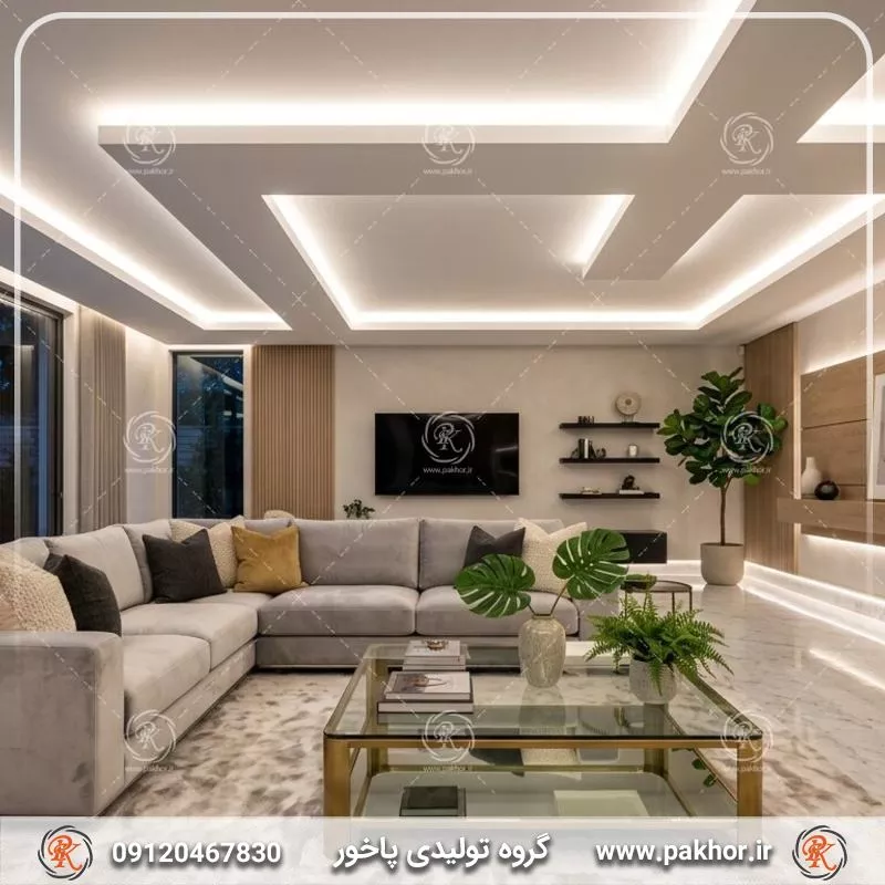 طراحی ترکیبی نور مخفی و خطی