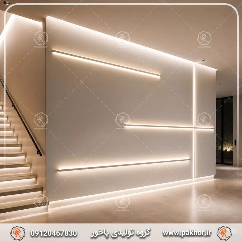 بهترین ارتفاع نصب نور خطی دیواری