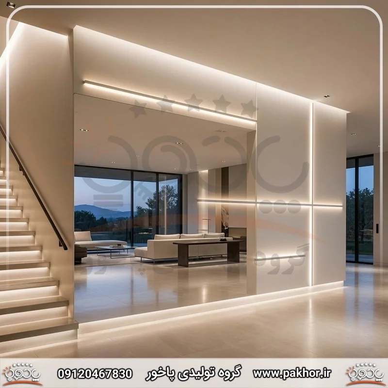 تحول در دکوراسیون با استفاده از نور خطی مدرن