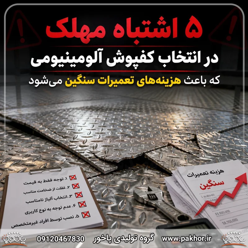 ۵ اشتباه مهلک در انتخاب کفپوش آلومینیومی که باعث هزینه‌های تعمیرات سنگین می‌شود
