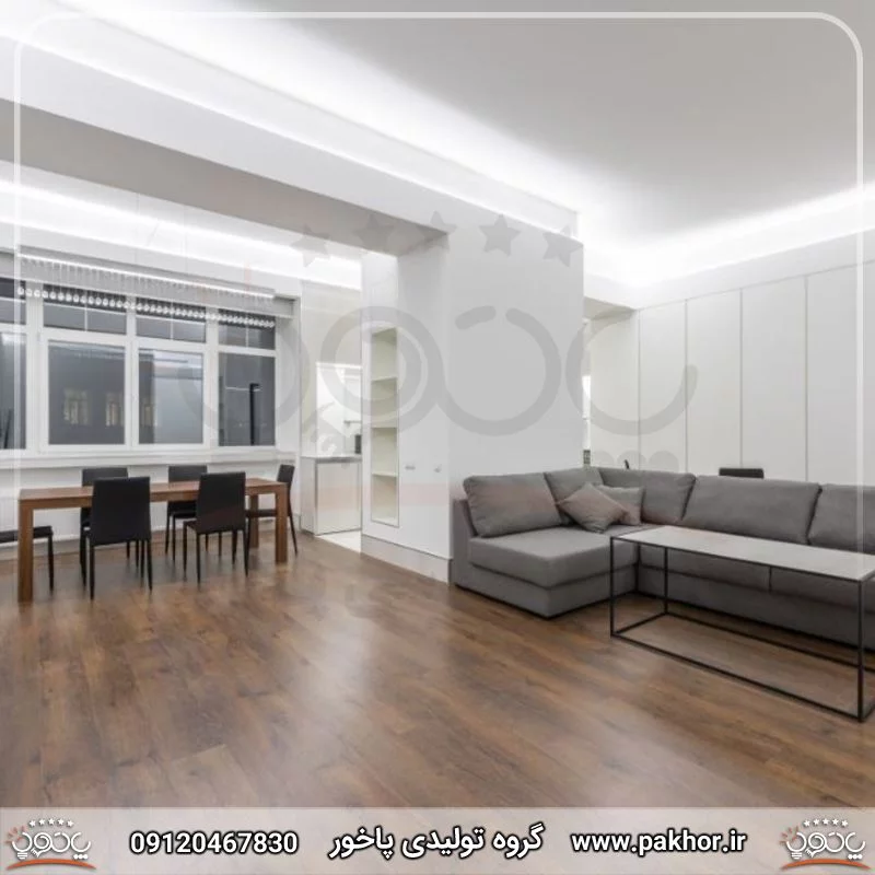 روشنایی یکنواخت خنثی با نور خطی طبیعی