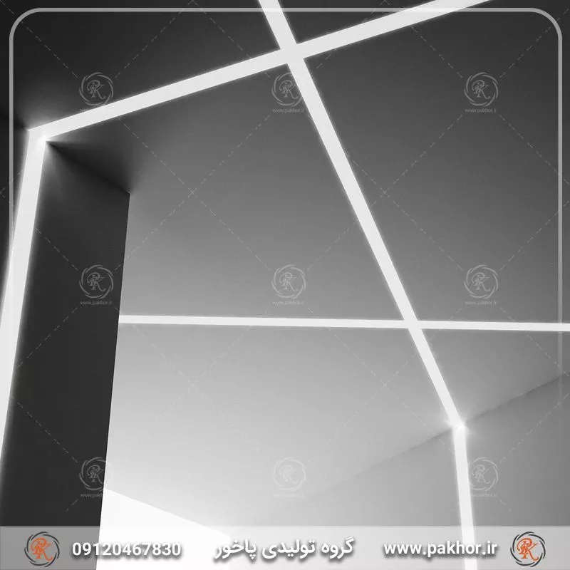 معماری روشنایی با هنر و ظرافت با نور خطی روکار