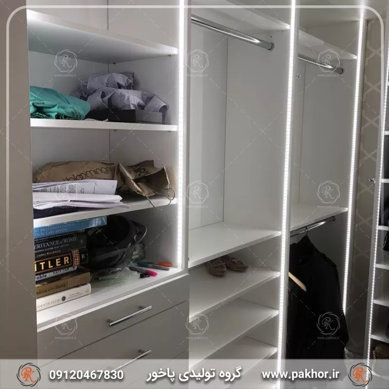تغییر کامل آشپزخانه با لاین نوری زیر کابینت