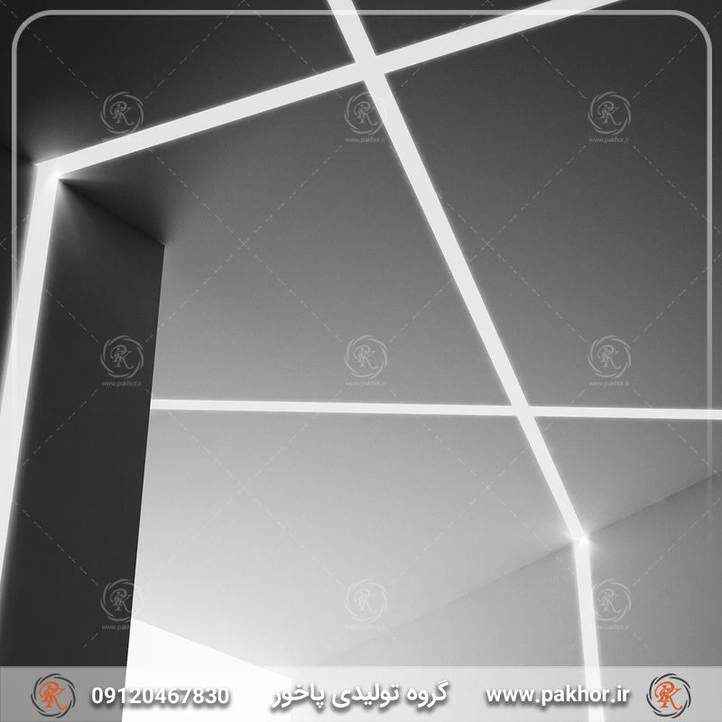 کاربردهای لاین نوری دور سقف مدرن