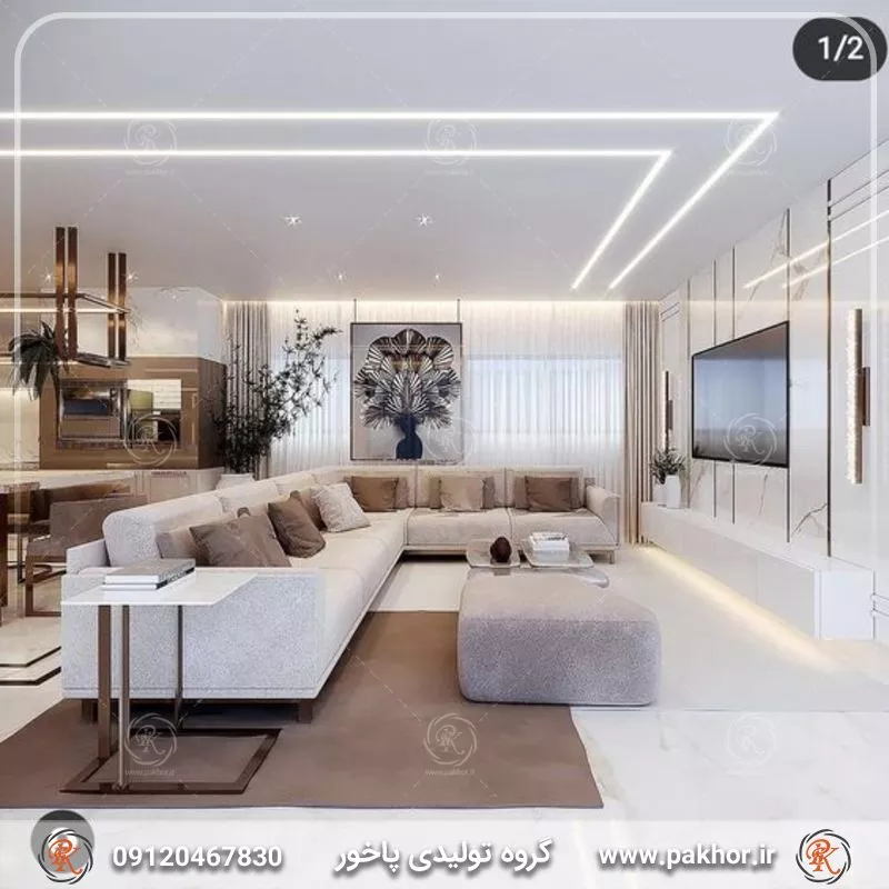 چند مدل جدید نورپردازی با لامپ خطی کناف
