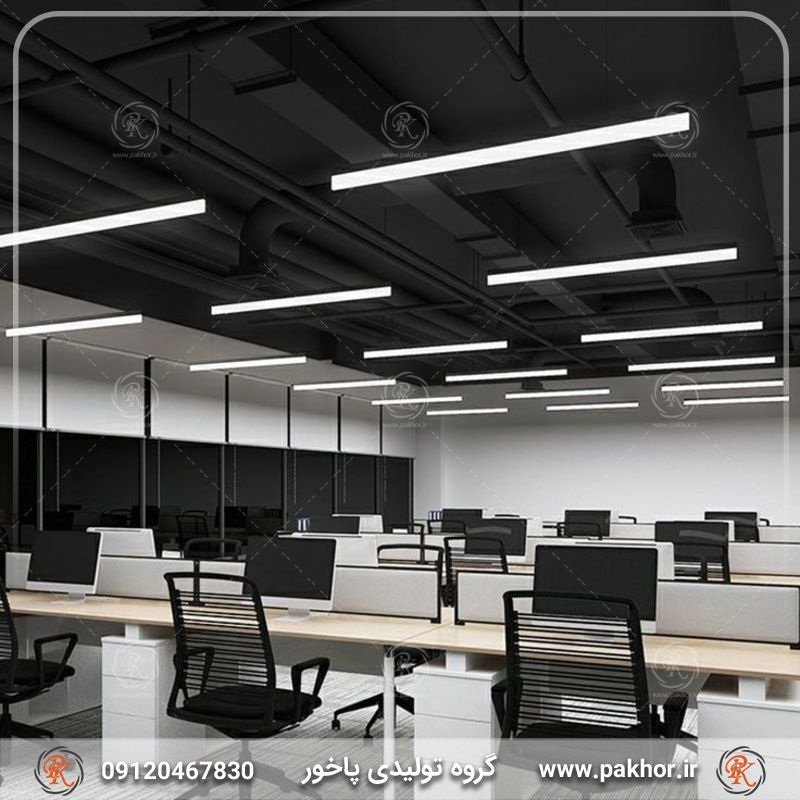 نورپردازی سقف با پروفیل لاین نوری 