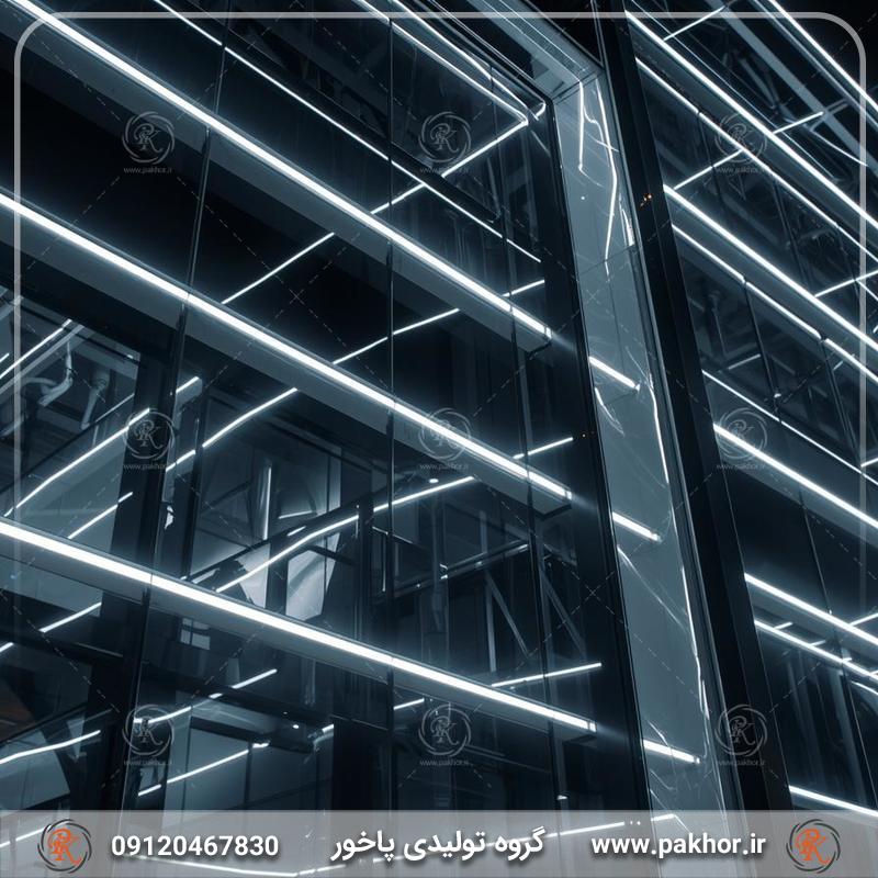 لاین نوری برای نمای ساختمان
