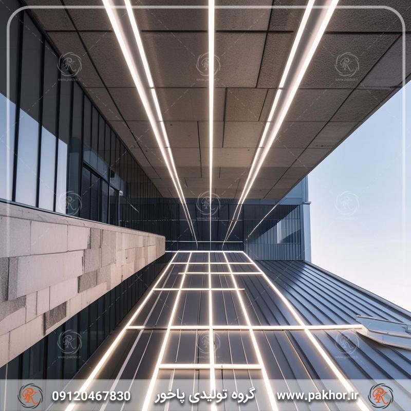 نور پردازی عمودی در دیوار
