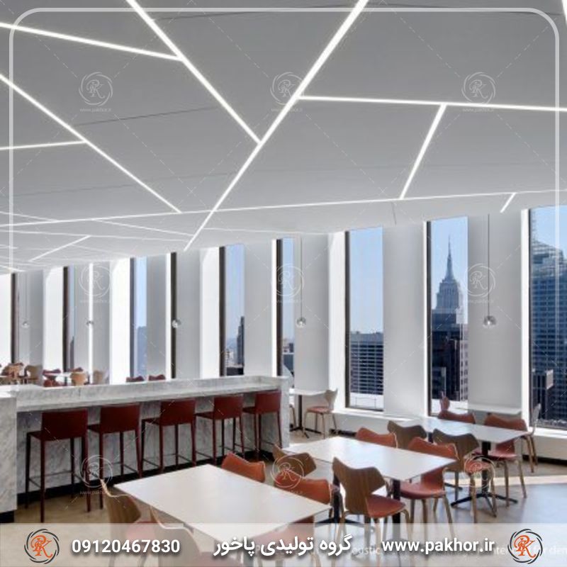 کاربردهای لاین نوری دور سقف مدرن