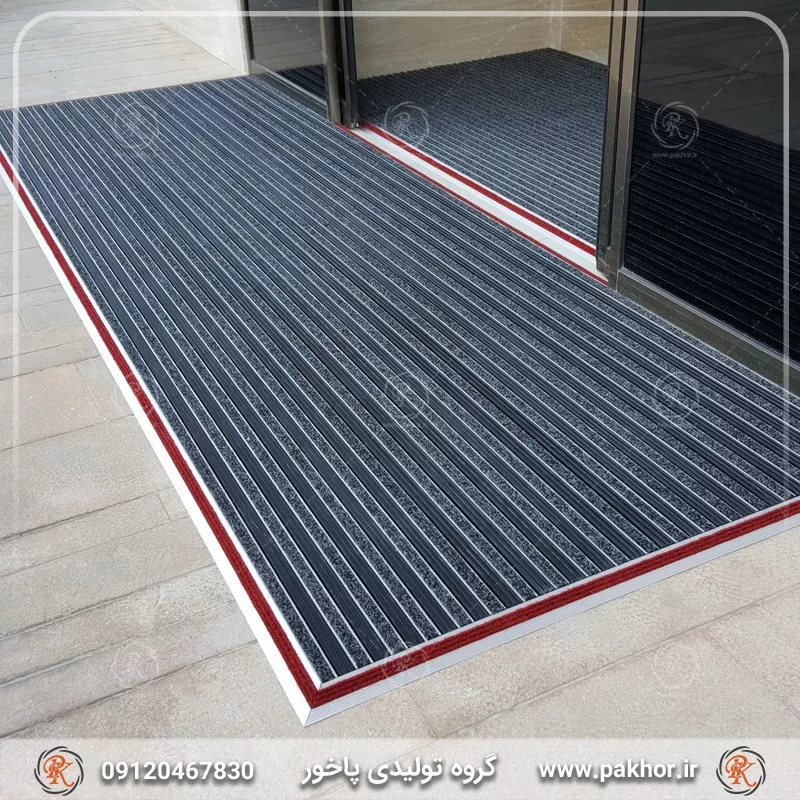 پادری آلومینیومی شیار دار موکت دو سانتی کد M5