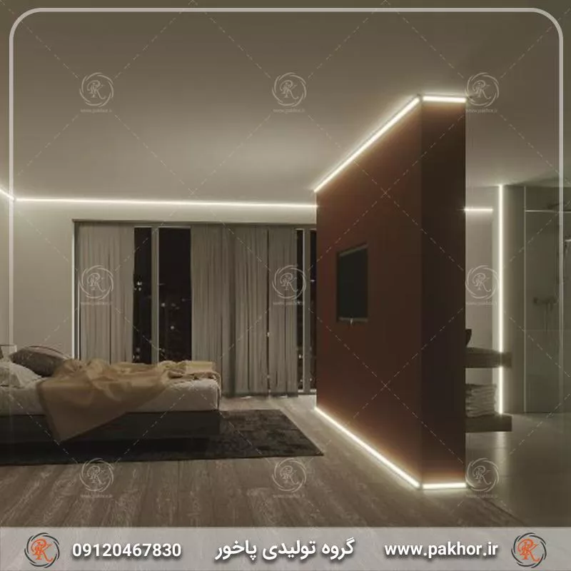 پروفیل نور خطی کناف فنر خور کد N10