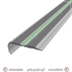ترمز پله آلومینیومی دو کانال رویه PVC کد S1