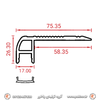 ترمز پله LED خور کد S6