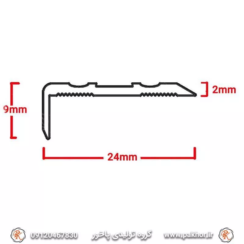 پروفیل نبشی دور پادری کد D6
