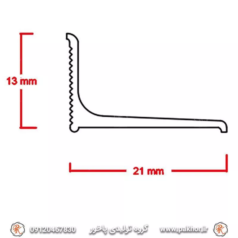 پروفیل قرنیز دو سانتی کد D8