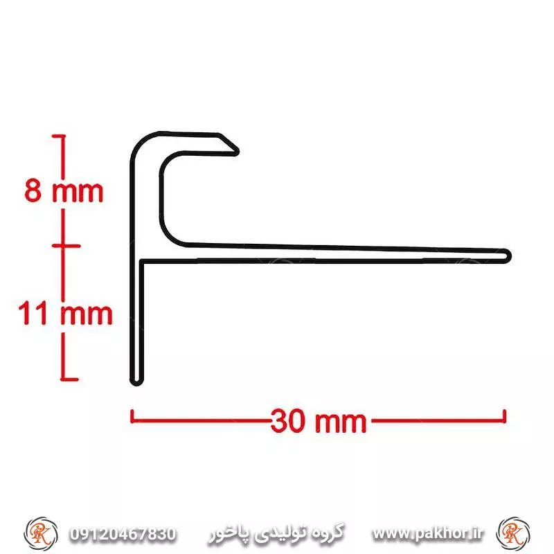 پروفیل لب پله عصایی کد D9