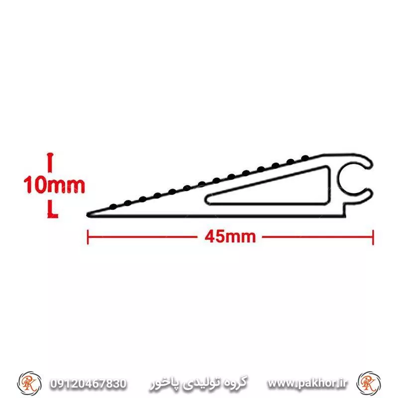 پروفیل شیبدار یک سانتی کد D11