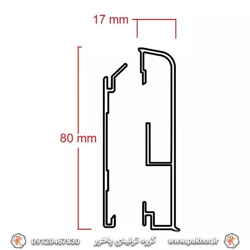 پروفیل قرنیز هشت سانتی کد D13