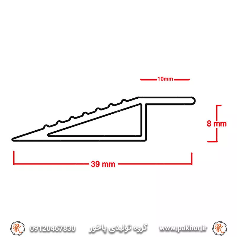 پروفیل شیبدار مثلثی کد D4