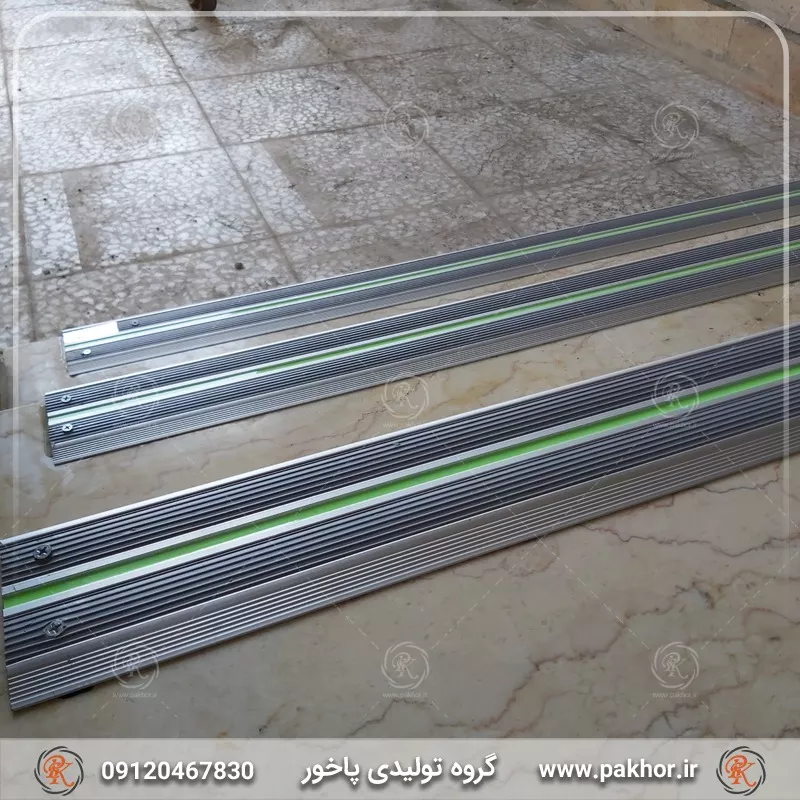 ترمز پله آلومینیومی دو کانال نبشی کد S1