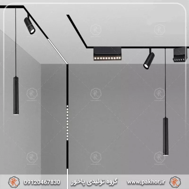 پروفیل ریل چراغ مگنتی روکار کد N28