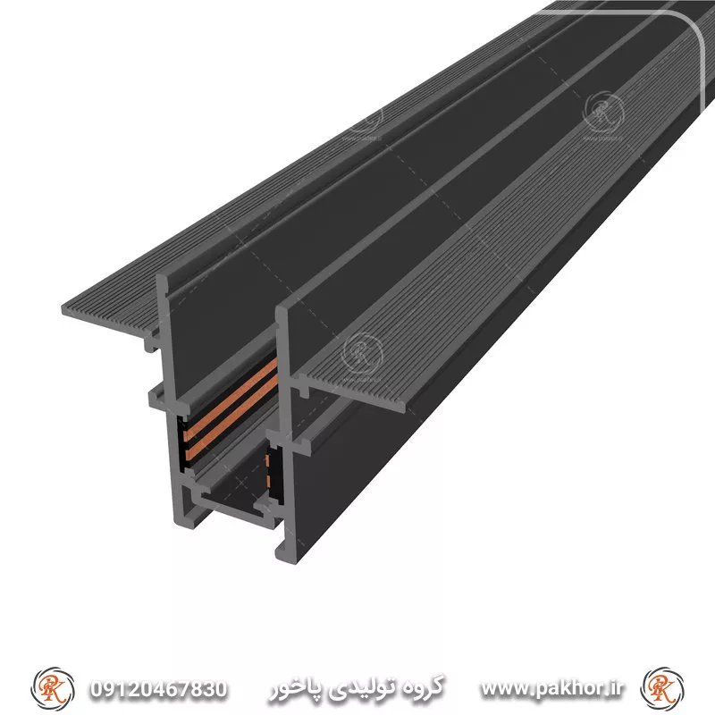 پروفیل ریل چراغ مگنتی توکار کد N29
