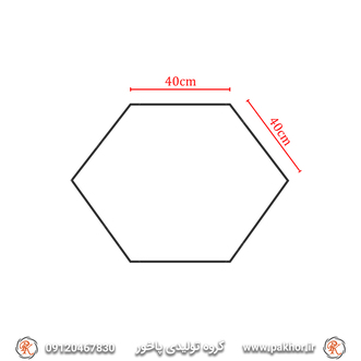 لوستر 6 ضلعی کد N36