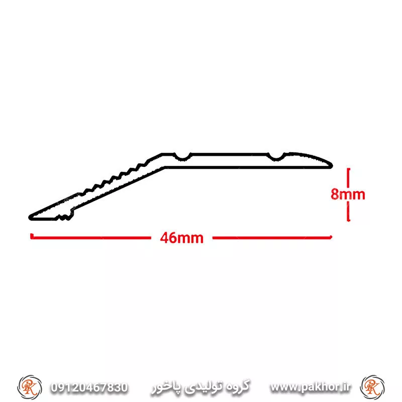 پروفیل شیبدار باز کد D2
