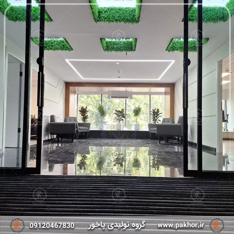 نمونه اجرا شده پادری آلومینیومی pvc موکت یک سانتی کد M3