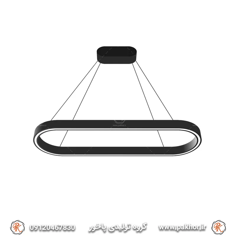 لوستر بیضی با نور 3 رنگ + ویژگی ها و کاربردها