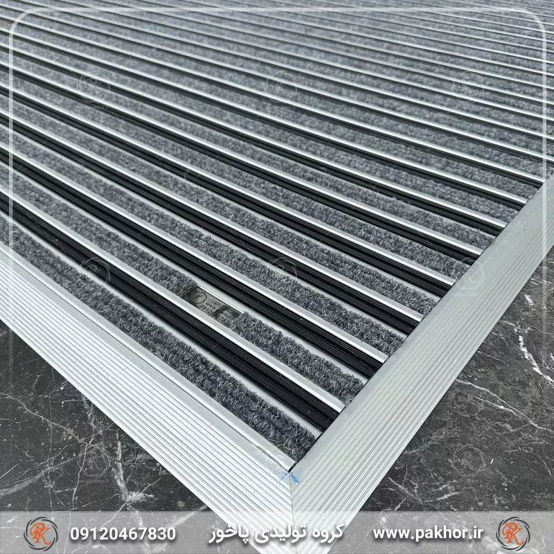 پادری آلومینیومی شیار دار موکت یک سانتی کد M6