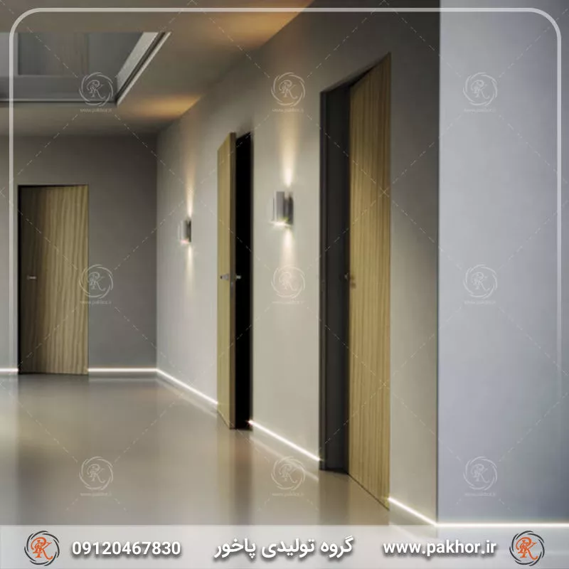 پروفیل نور خطی توکار لبه دار با تیغه وسط کد N4