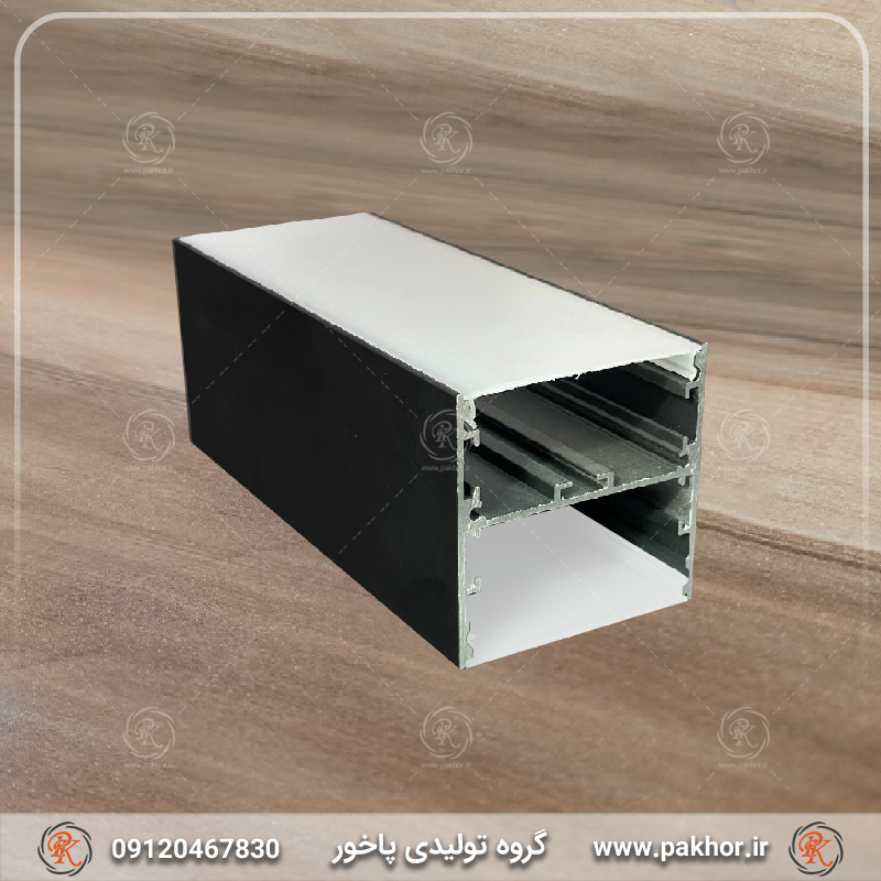 نور خطی 2 طرفه 58 میل مشکی کد N58